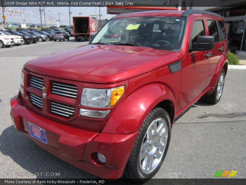 Inferno Red Crystal Pearl / Dark Slate Gray 2008 Dodge Nitro R/T 4x4