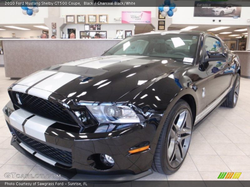 Front 3/4 View of 2010 Mustang Shelby GT500 Coupe