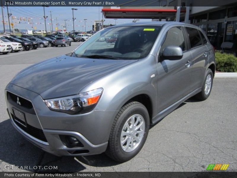 Mercury Gray Pearl / Black 2012 Mitsubishi Outlander Sport ES