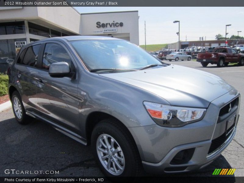 Mercury Gray Pearl / Black 2012 Mitsubishi Outlander Sport ES