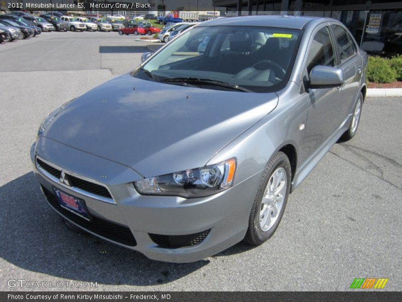 Mercury Gray / Black 2012 Mitsubishi Lancer ES