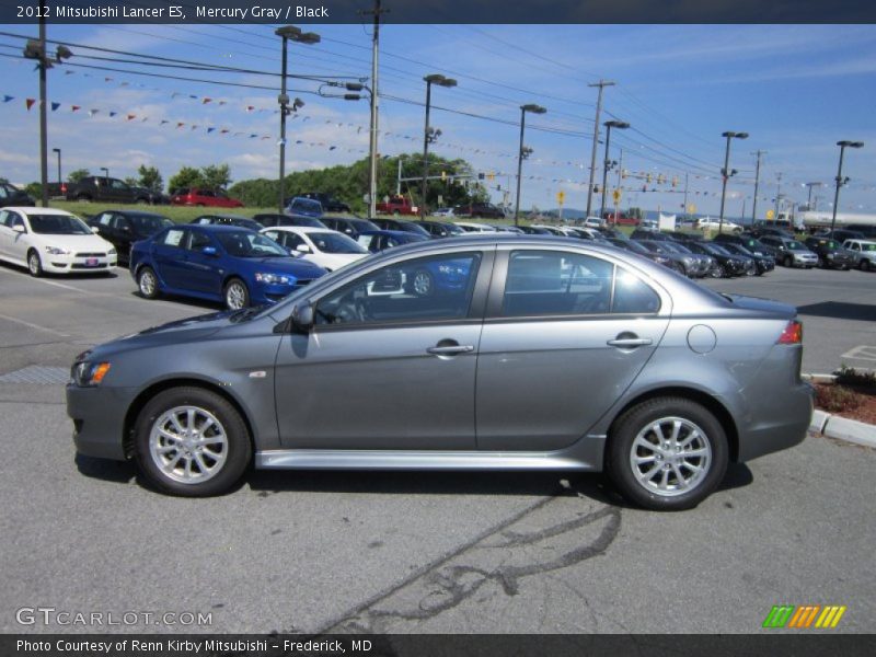 Mercury Gray / Black 2012 Mitsubishi Lancer ES