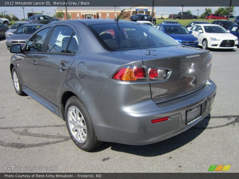 Mercury Gray / Black 2012 Mitsubishi Lancer ES