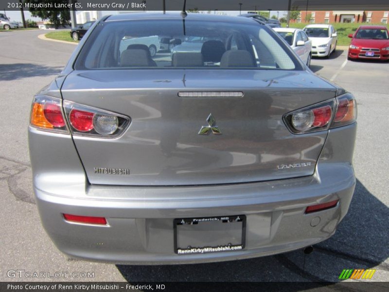 Mercury Gray / Black 2012 Mitsubishi Lancer ES