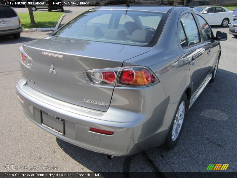 Mercury Gray / Black 2012 Mitsubishi Lancer ES