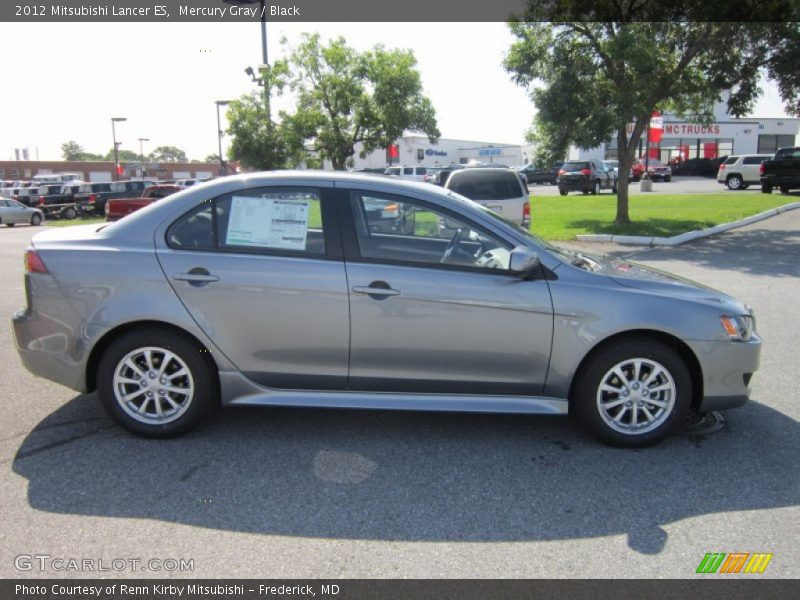 Mercury Gray / Black 2012 Mitsubishi Lancer ES