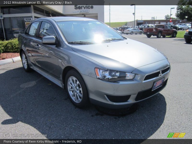 Mercury Gray / Black 2012 Mitsubishi Lancer ES