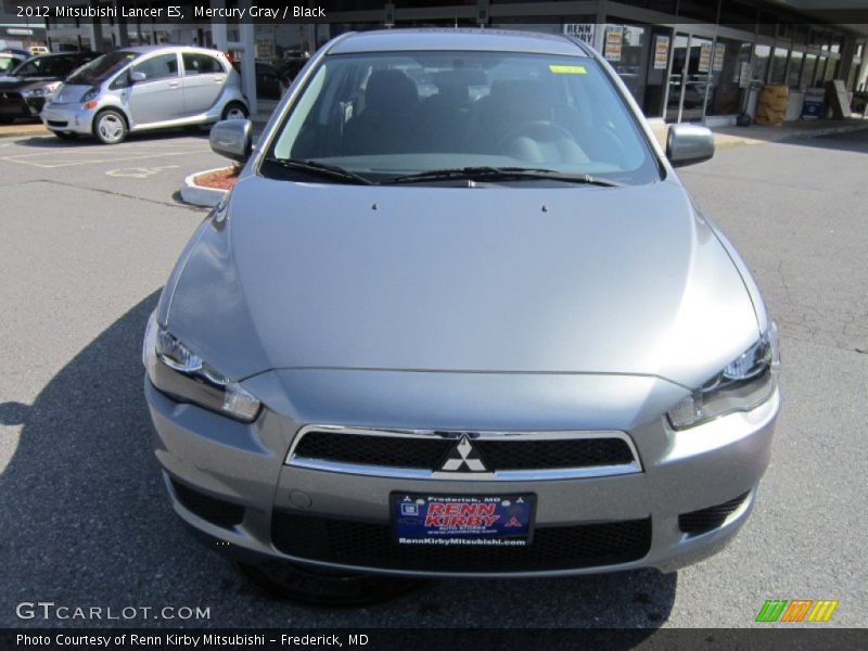 Mercury Gray / Black 2012 Mitsubishi Lancer ES