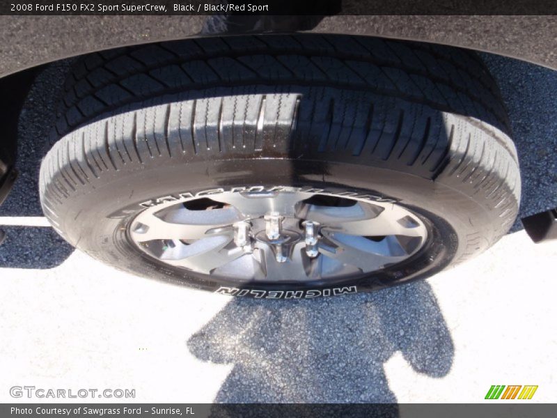 Black / Black/Red Sport 2008 Ford F150 FX2 Sport SuperCrew