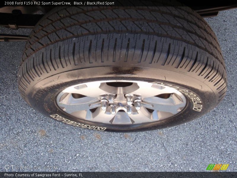 Black / Black/Red Sport 2008 Ford F150 FX2 Sport SuperCrew
