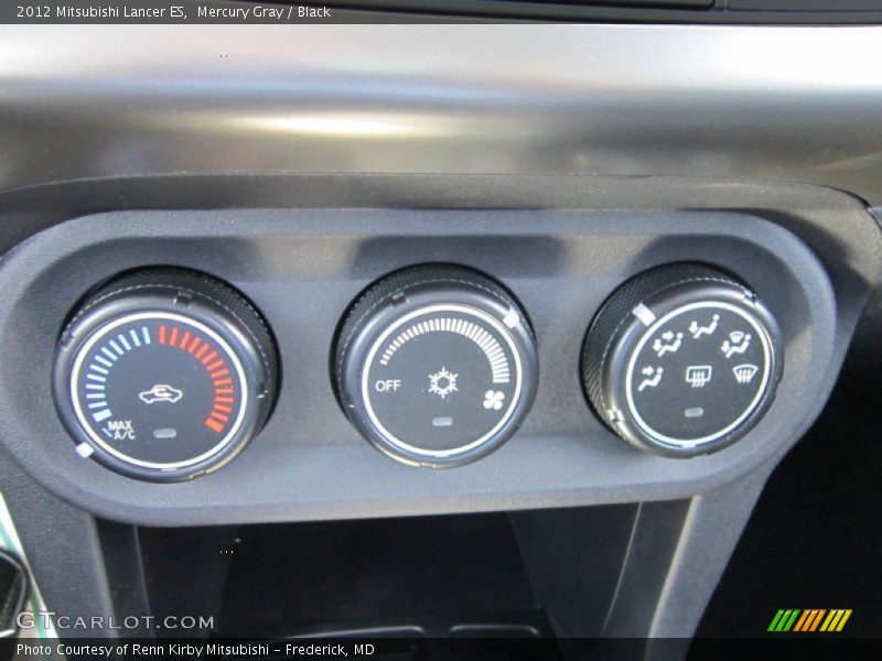 Mercury Gray / Black 2012 Mitsubishi Lancer ES