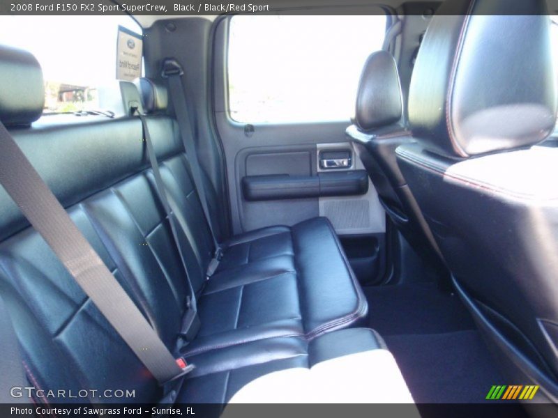 Black / Black/Red Sport 2008 Ford F150 FX2 Sport SuperCrew