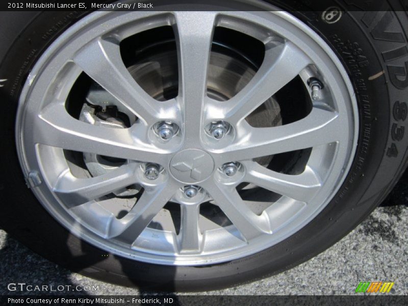 Mercury Gray / Black 2012 Mitsubishi Lancer ES