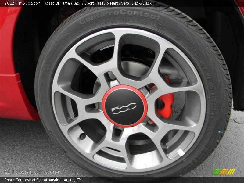 Rosso Brillante (Red) / Sport Tessuto Nero/Nero (Black/Black) 2012 Fiat 500 Sport