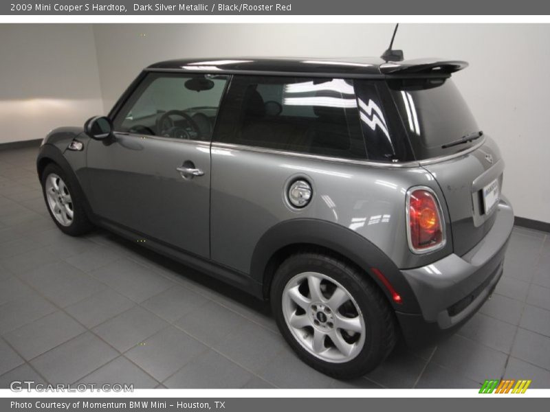 Dark Silver Metallic / Black/Rooster Red 2009 Mini Cooper S Hardtop