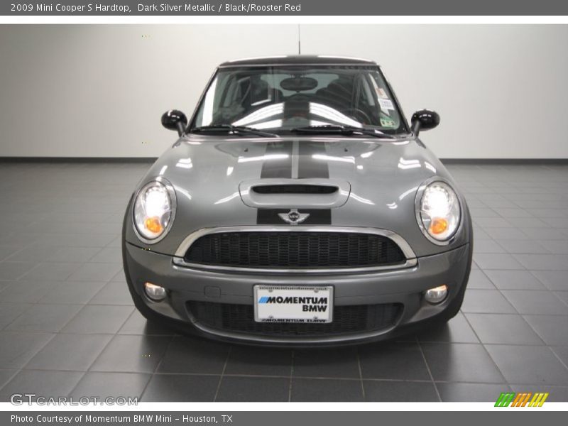 Dark Silver Metallic / Black/Rooster Red 2009 Mini Cooper S Hardtop