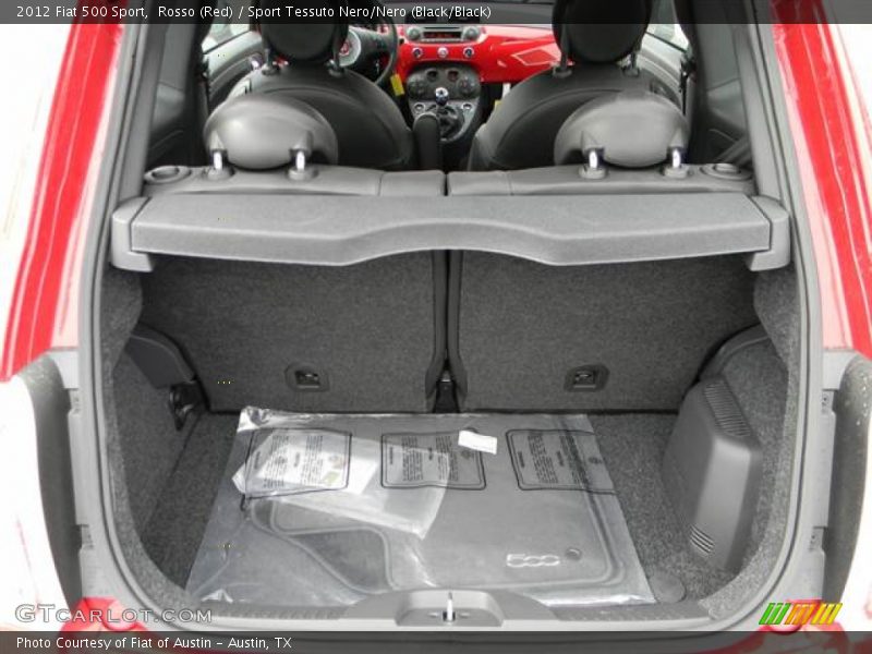 Rosso (Red) / Sport Tessuto Nero/Nero (Black/Black) 2012 Fiat 500 Sport