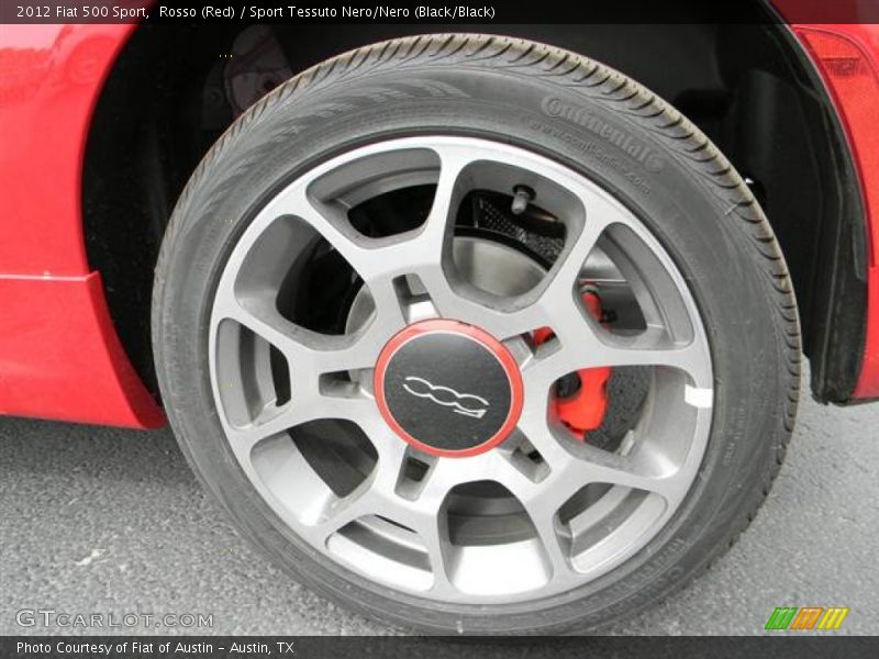 Rosso (Red) / Sport Tessuto Nero/Nero (Black/Black) 2012 Fiat 500 Sport