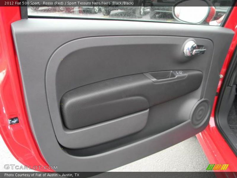 Rosso (Red) / Sport Tessuto Nero/Nero (Black/Black) 2012 Fiat 500 Sport