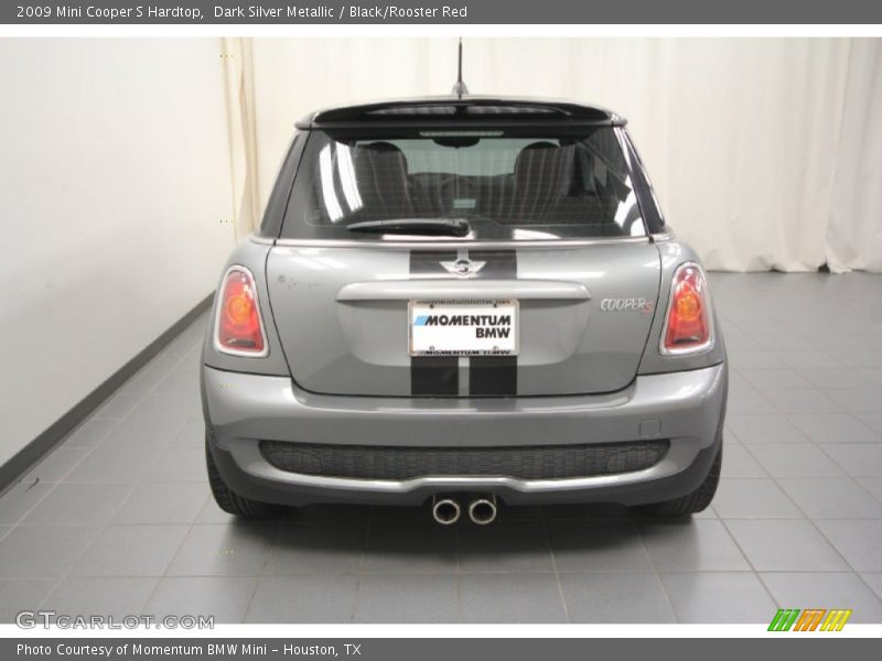 Dark Silver Metallic / Black/Rooster Red 2009 Mini Cooper S Hardtop