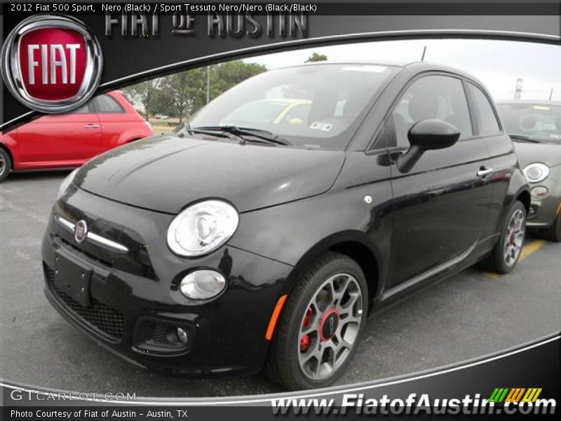 Nero (Black) / Sport Tessuto Nero/Nero (Black/Black) 2012 Fiat 500 Sport