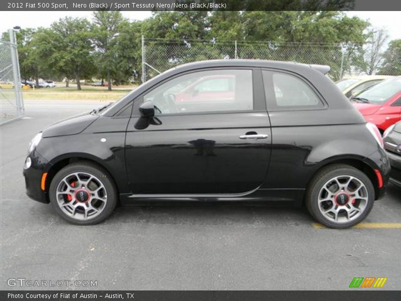 Nero (Black) / Sport Tessuto Nero/Nero (Black/Black) 2012 Fiat 500 Sport