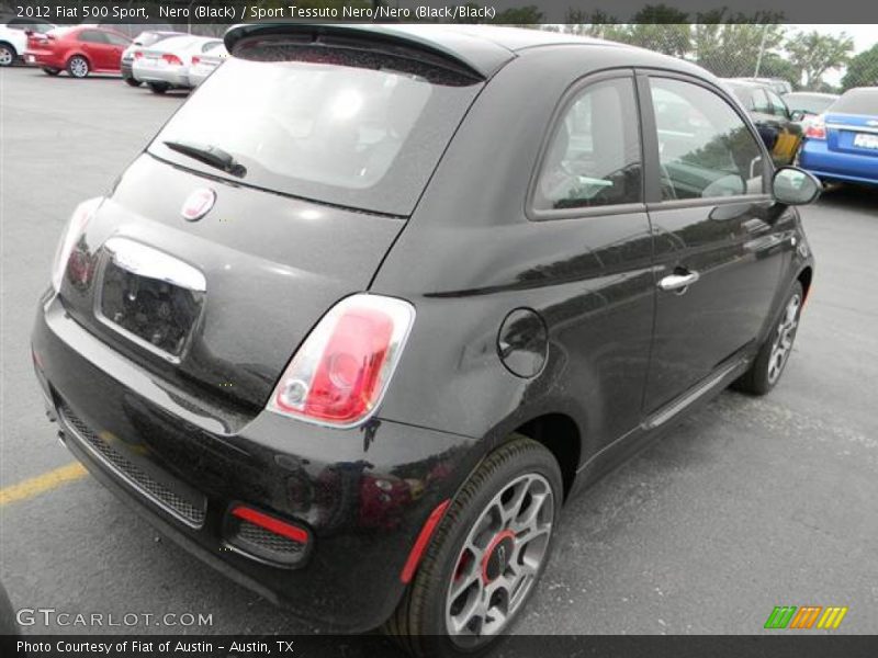 Nero (Black) / Sport Tessuto Nero/Nero (Black/Black) 2012 Fiat 500 Sport