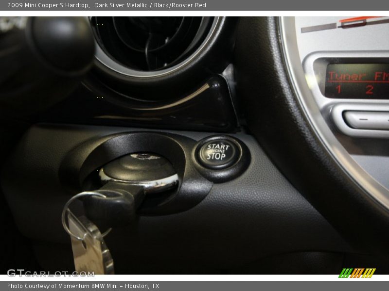 Dark Silver Metallic / Black/Rooster Red 2009 Mini Cooper S Hardtop