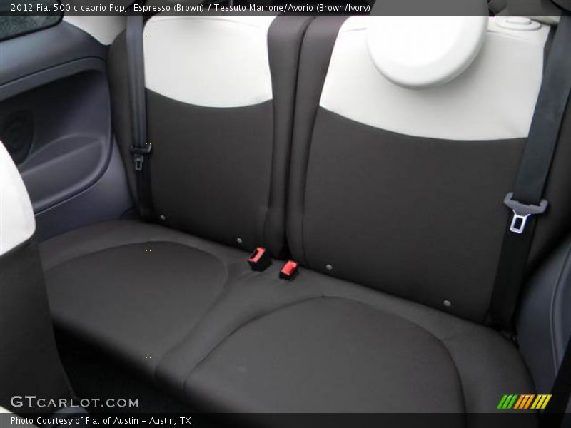 Espresso (Brown) / Tessuto Marrone/Avorio (Brown/Ivory) 2012 Fiat 500 c cabrio Pop