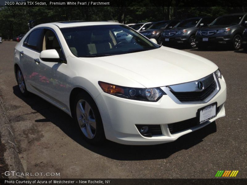 Premium White Pearl / Parchment 2010 Acura TSX Sedan