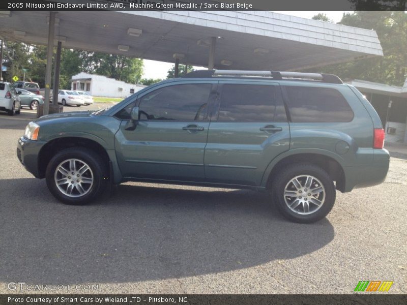Machine Green Metallic / Sand Blast Beige 2005 Mitsubishi Endeavor Limited AWD