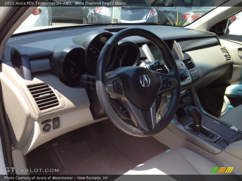 White Diamond Pearl / Ebony 2011 Acura RDX Technology SH-AWD