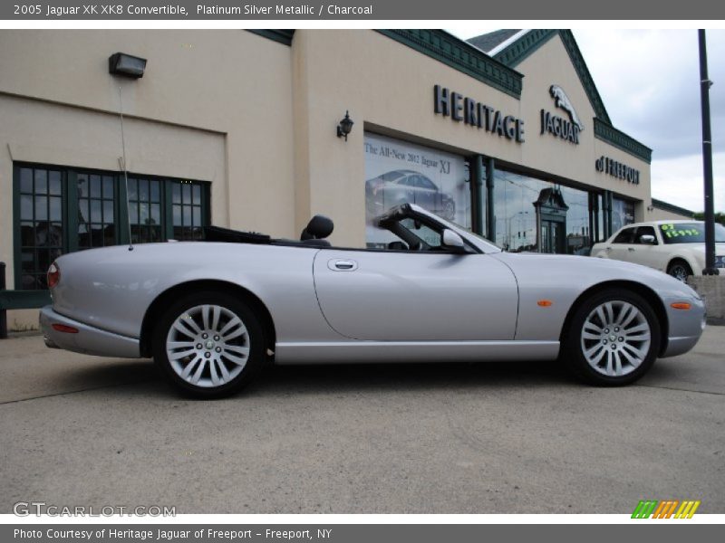 Platinum Silver Metallic / Charcoal 2005 Jaguar XK XK8 Convertible