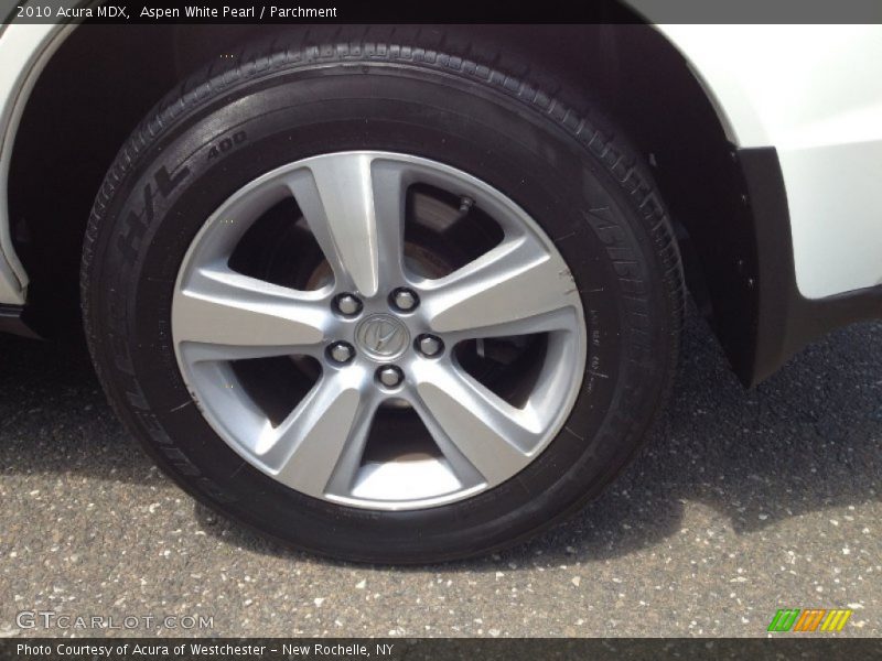 Aspen White Pearl / Parchment 2010 Acura MDX