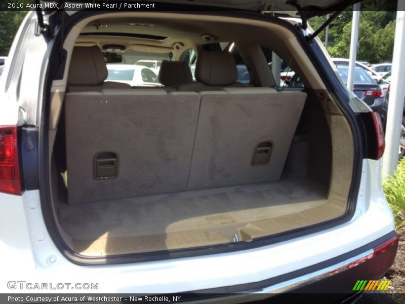 Aspen White Pearl / Parchment 2010 Acura MDX