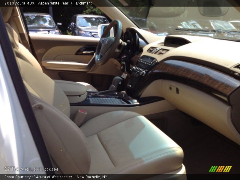 Aspen White Pearl / Parchment 2010 Acura MDX