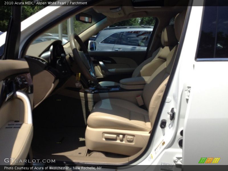 Aspen White Pearl / Parchment 2010 Acura MDX