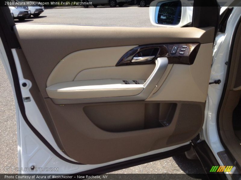 Aspen White Pearl / Parchment 2010 Acura MDX