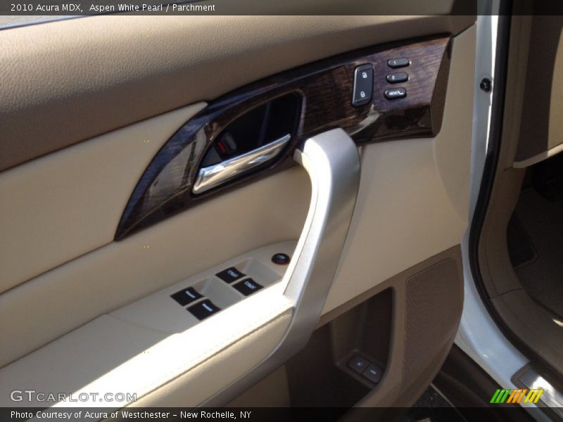 Aspen White Pearl / Parchment 2010 Acura MDX