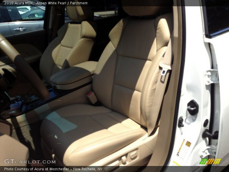 Aspen White Pearl / Parchment 2010 Acura MDX
