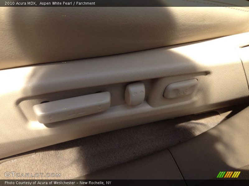 Aspen White Pearl / Parchment 2010 Acura MDX
