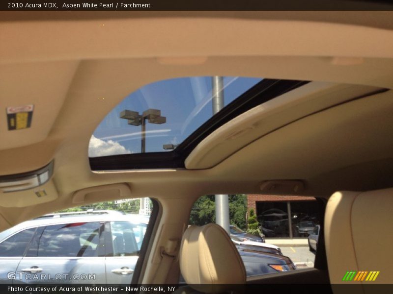 Aspen White Pearl / Parchment 2010 Acura MDX