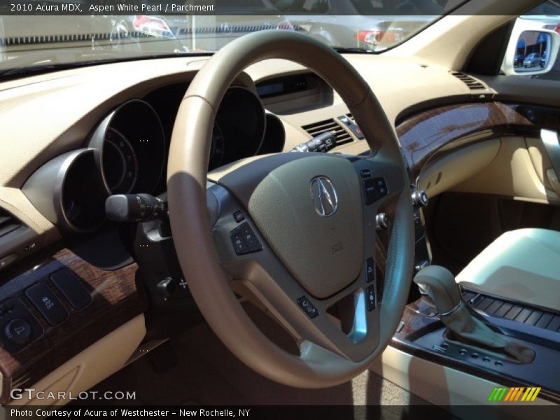 Aspen White Pearl / Parchment 2010 Acura MDX