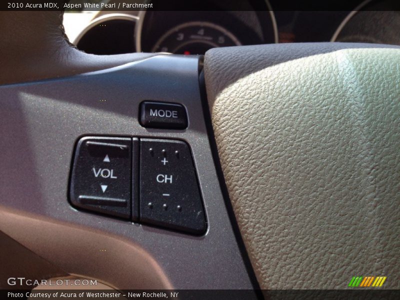 Aspen White Pearl / Parchment 2010 Acura MDX