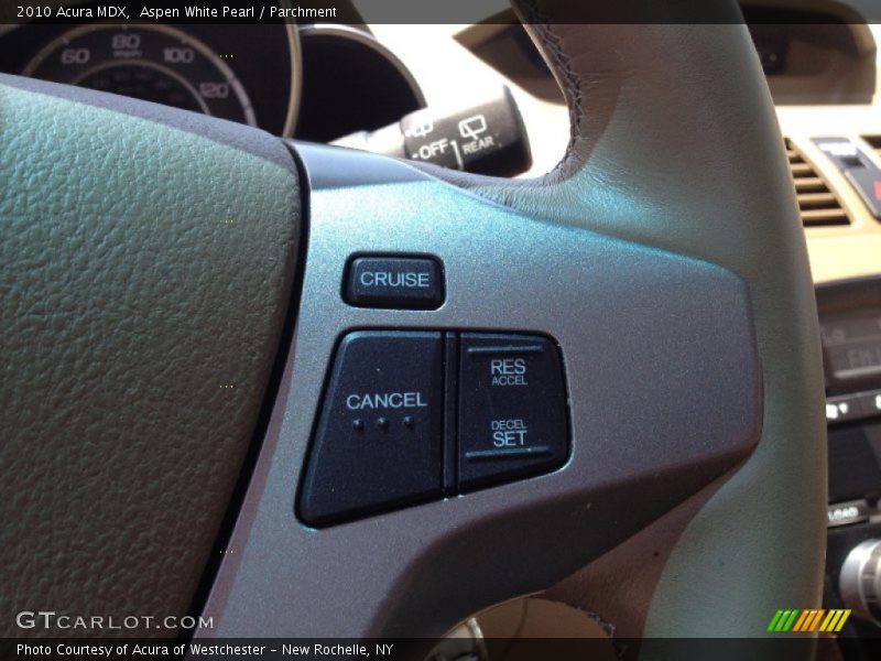 Aspen White Pearl / Parchment 2010 Acura MDX