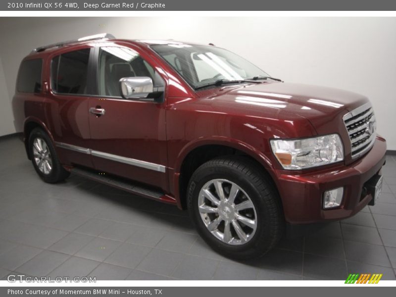 Deep Garnet Red / Graphite 2010 Infiniti QX 56 4WD