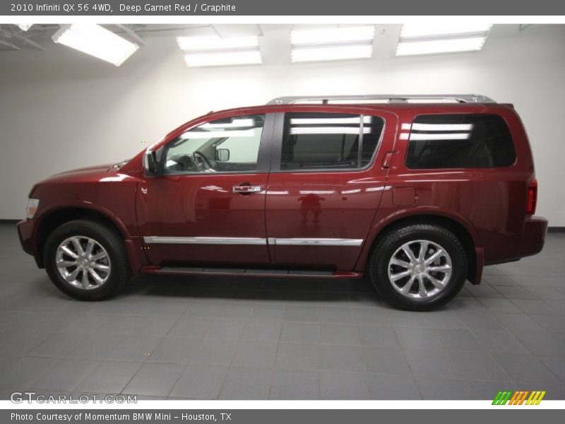 Deep Garnet Red / Graphite 2010 Infiniti QX 56 4WD