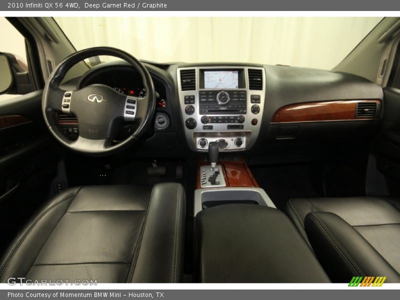 Deep Garnet Red / Graphite 2010 Infiniti QX 56 4WD