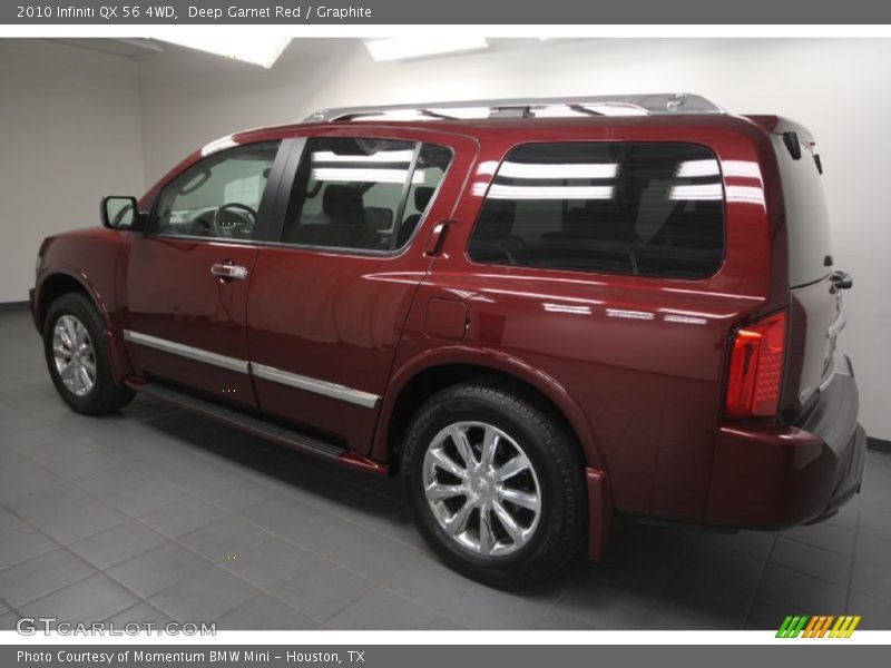 Deep Garnet Red / Graphite 2010 Infiniti QX 56 4WD