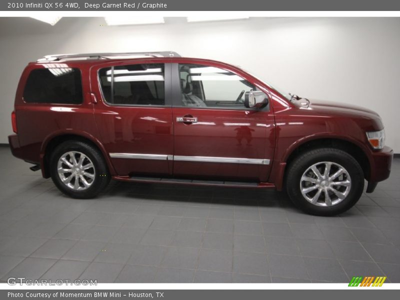 Deep Garnet Red / Graphite 2010 Infiniti QX 56 4WD